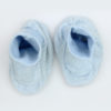 Blue and White Stripes Baby Booties