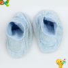 Blue and White Stripes Baby Booties
