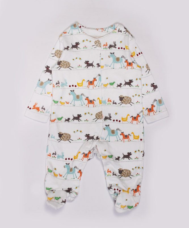 Colorful Animals on white Jumpsuite