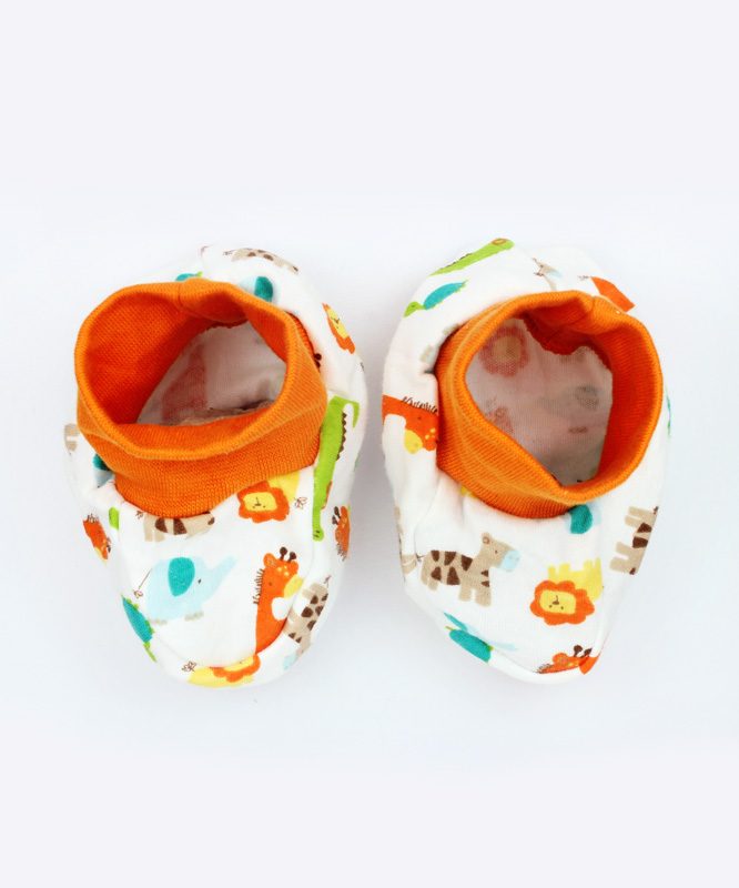 Colorful Animals Print Baby Booties