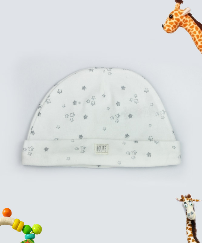 cute white baby cap giraffy.in