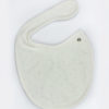 pink dots white bib