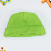 plain green baby cap