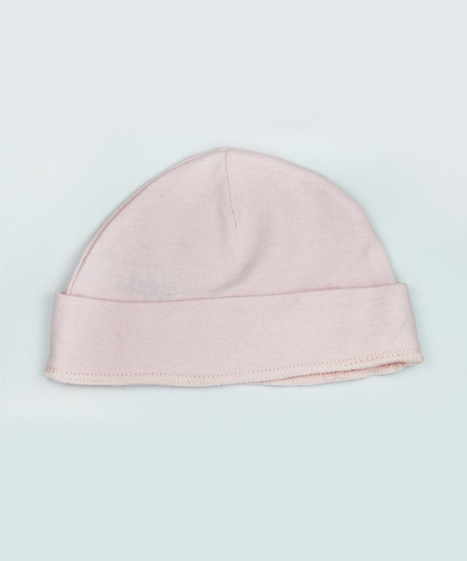 plain pink baby cap