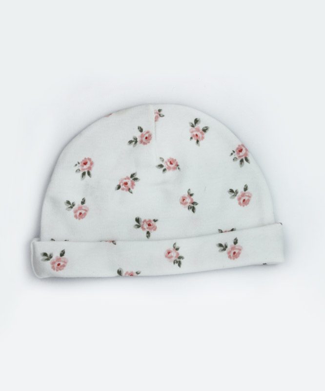 Rose Design Baby Cap