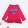 Pink Kids Top with Blue Heart