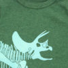 green kids t shirt with dino skeleton