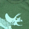 green kids t shirt with dino skeleton