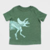 green kids t shirt with dino skeleton