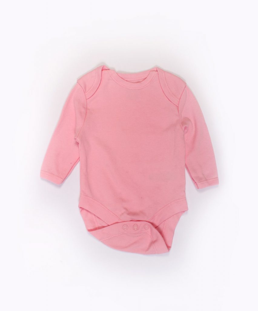 Plain Pink Baby Onesies Giraffy.in