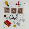 smart girl white kids top