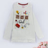 smart girl white kids top