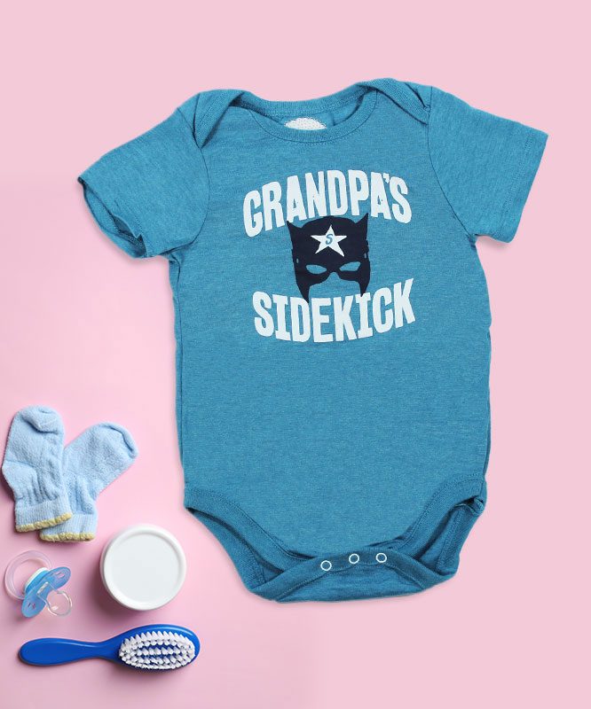 Grandpa's Sidekick Baby Rompers