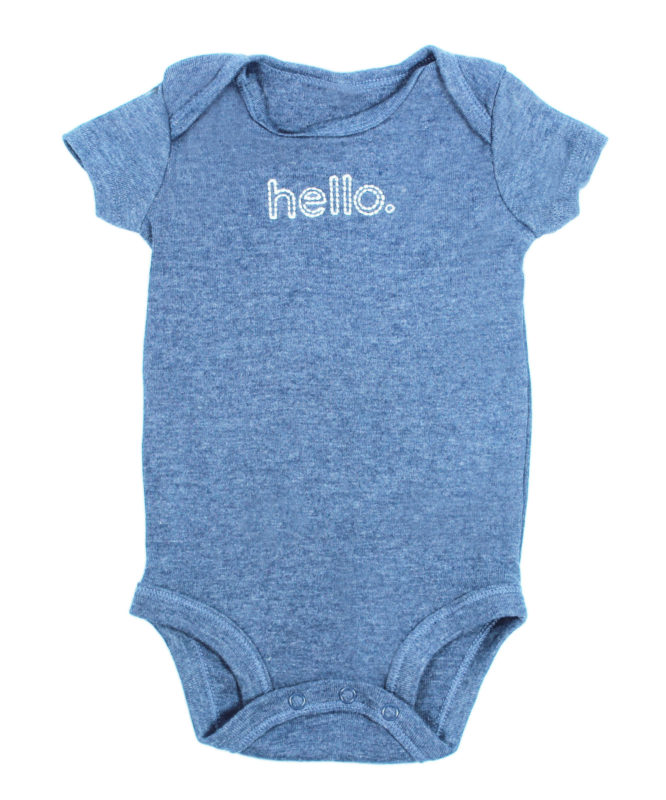 Hello Blue Baby Rompers