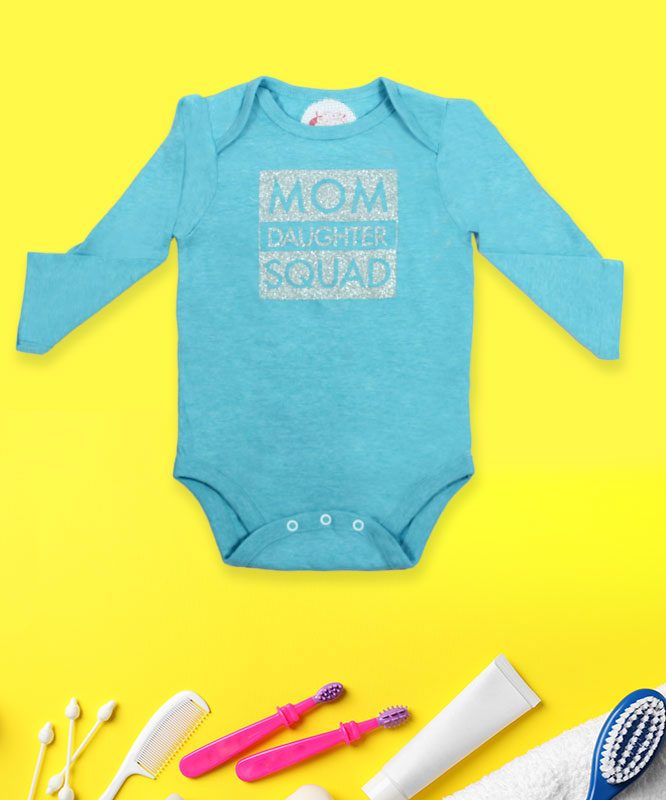 Mom Daughter Squad Baby Rompers