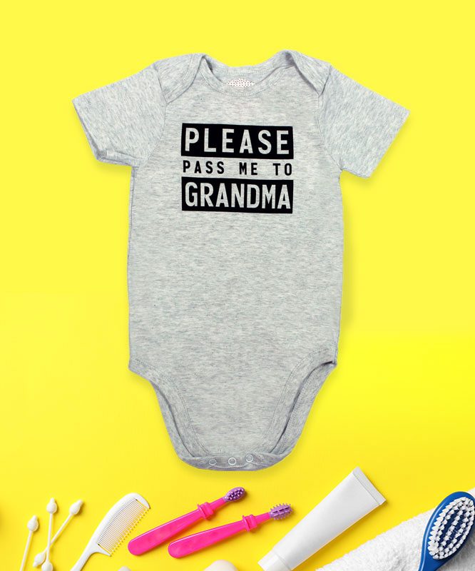 Please Pass Me To Grandma Baby Rompers