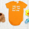 Sorry Mom Can't Talk Right Now Orange Baby Rompers
