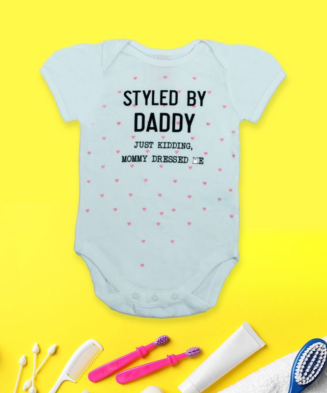 Styled By Daddy Baby Rompers
