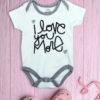 I Love you more white Baby rompers