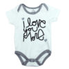 I Love you more white Baby rompers