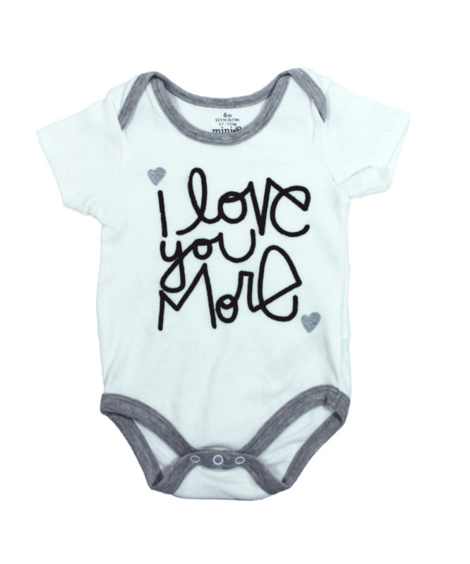 I Love you more white Baby rompers