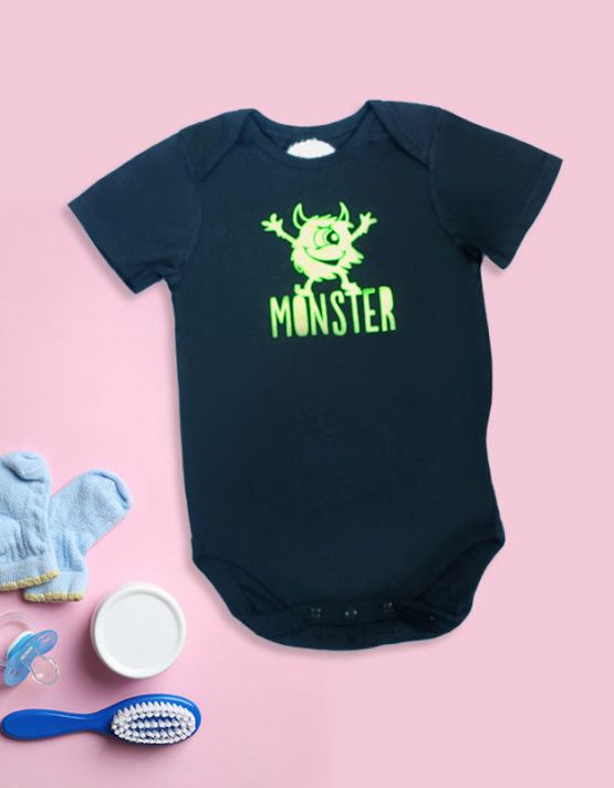 Monster Black Baby Rompers