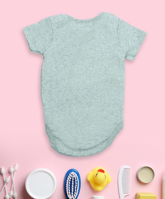 No One Sleep Until I Say So Grey Baby Rompers