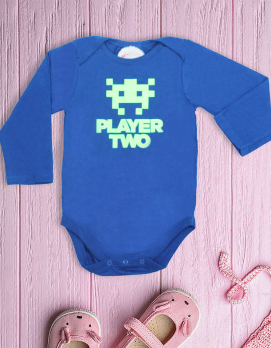 Player two Blue Baby Rompers