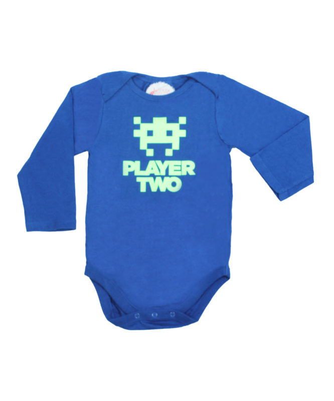 Player two Blue Baby Rompers