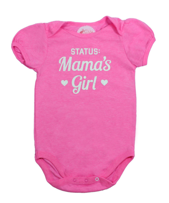 Status Mama's Girl Pink baby Rompers
