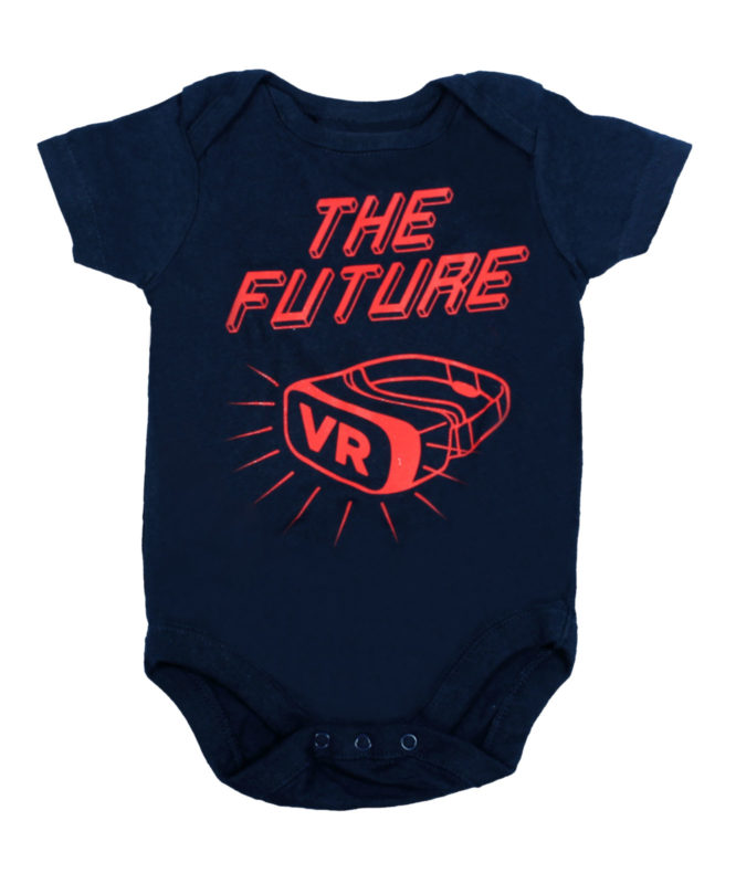 The Future VR Black Baby Rompers