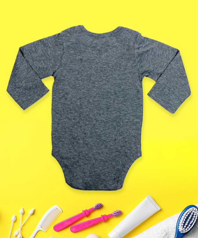 This is my game shirt Grey Baby Rompers