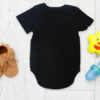 Warning I'm Teething Black Rompers