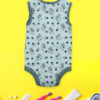 Baby Bunny on White Baby Rompers