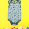 Baby Bunny on White Baby Rompers