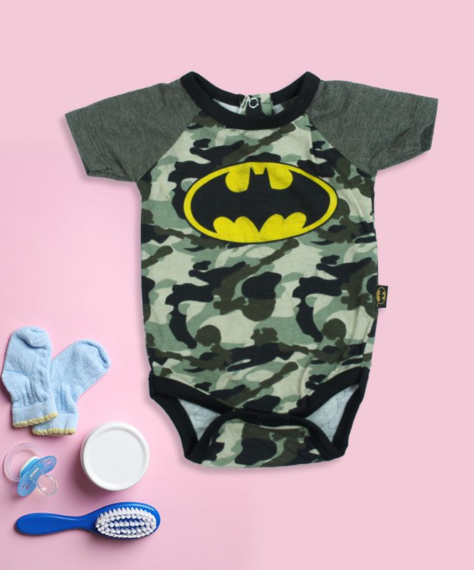 Bat Man Camouflage Baby Rompers