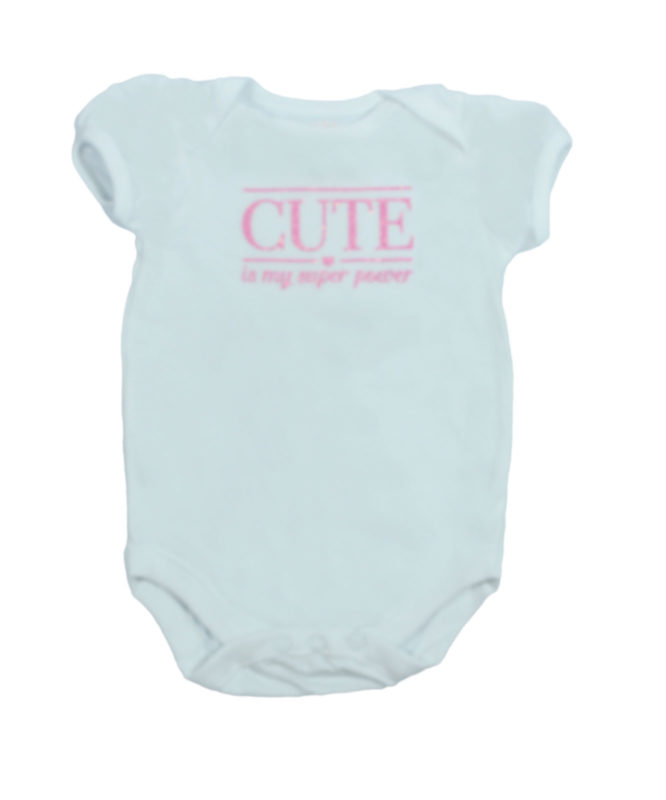 Cute Super power white baby rompers