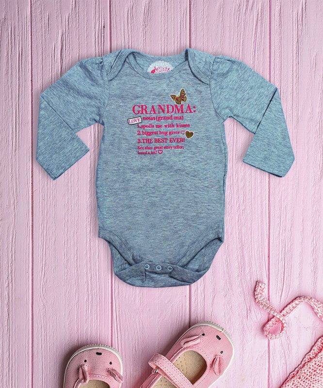 Grandma Grey baby Rompers