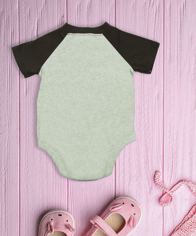 Little Champs Grey and Brown Baby Rompers