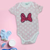 Minnie Ribbon Pink Baby Rompers