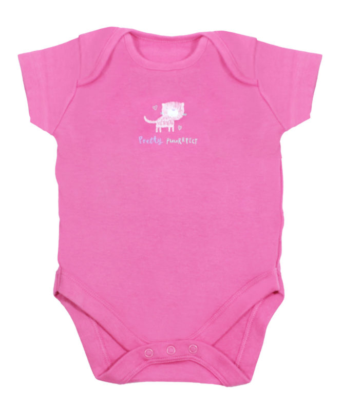 Pertty Puurfect Pink Baby Rompers