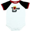 Tough Guy White and Black Baby Rompers