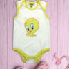 Tweety on White Baby Rompers
