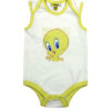 Tweety on White Baby Rompers