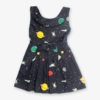 Black universe printed Frock