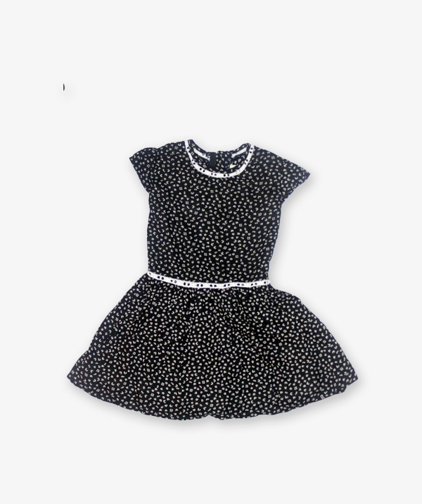Black & white doted frock