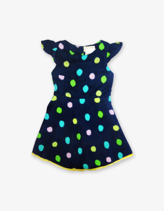 Blue doted frock