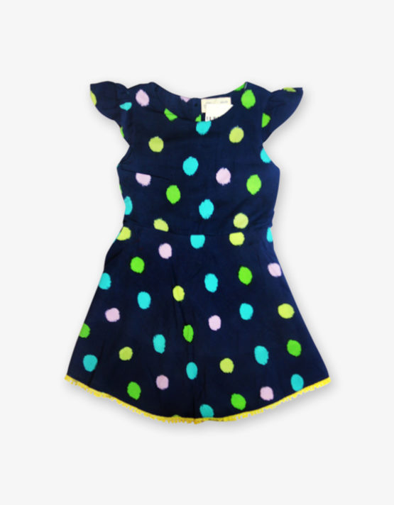 Blue doted frock