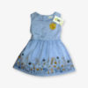 Blue hand work frock