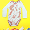 Mickey on white rompers